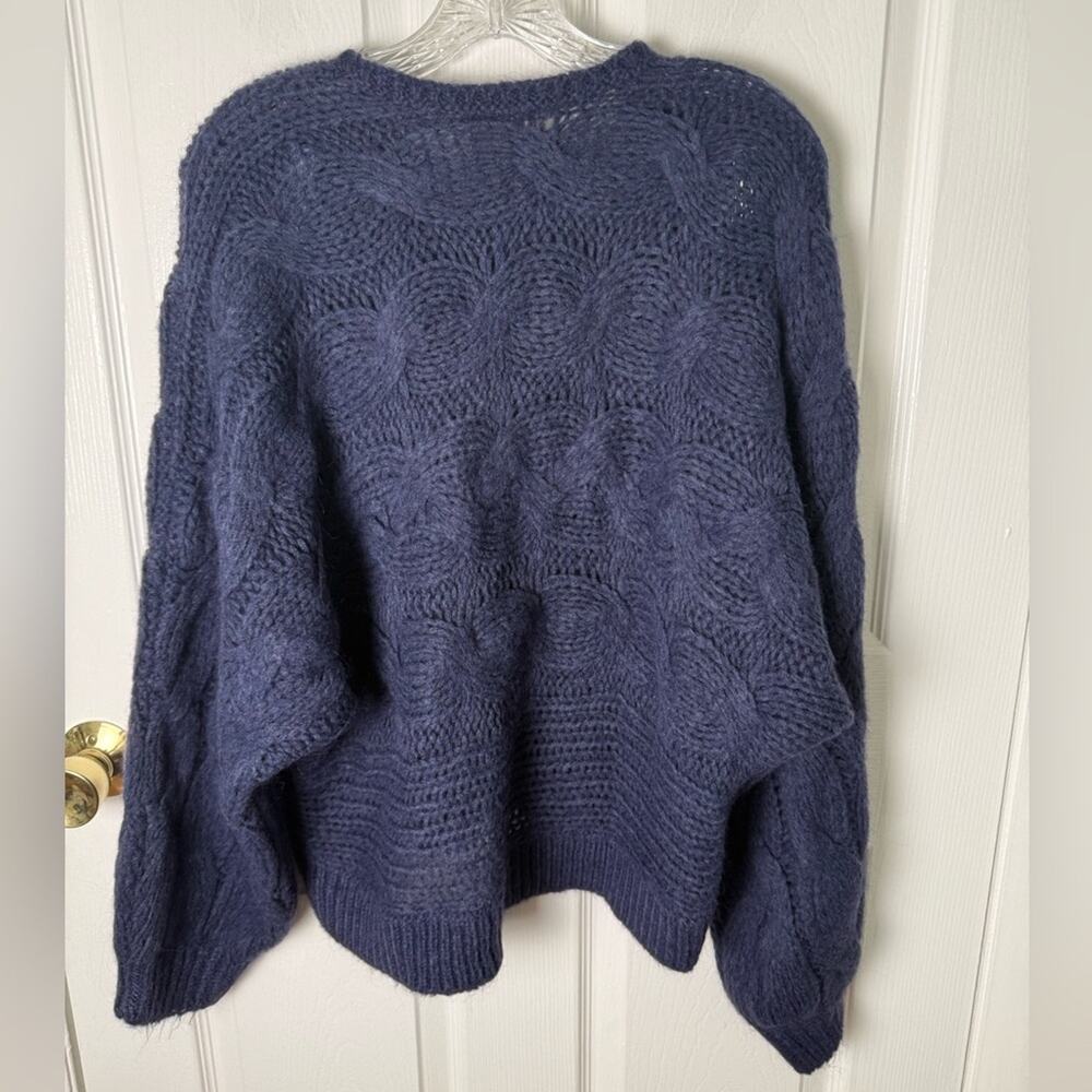 Farm Rio Cable Knit Sweater M - Picture 4 of 6